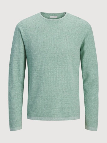 Jack & Jones Pulover tricotat barbati cu decolteu la baza gatului, Verde deschis - Img 8