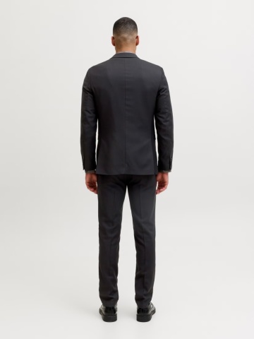 Jack & Jones Sacou barbati, din amestec de lana, Super Slim, JPRSOLARIS Premium, Negru - Img 7