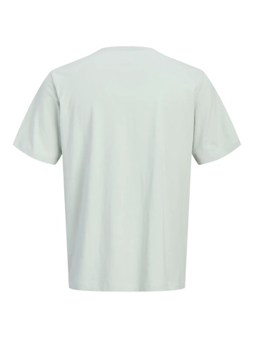 Jack & Jones Tricou baieti, cu decolteu la baza gatului, imprimeu text, Verde deschis - Img 2