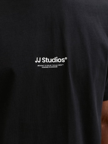 Jack & Jones Tricou barbati, JJESOHO TEE SS, la baza gatului, Relaxed Fit, Negru - Img 5