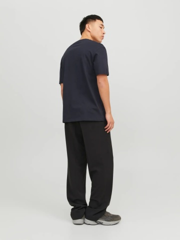 Jack & Jones Tricou barbati JJESTAR JJ TEE SS, cu textul Jack & Jones, Relaxed Fit, Bleumarin inchis - Img 2