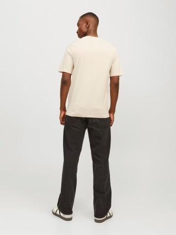 Jack & Jones Tricou basic barbati, Noos, Regular fit, Crem - Img 7