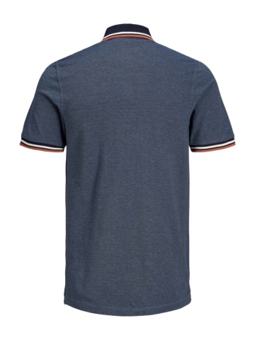 Jack & Jones Tricou polo barbati, Slim fit cu guler contrast, Albastru inchis - Img 9