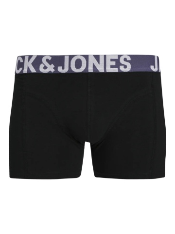 Jack & Jones Underwear barbati, Set 3 perechi de boxeri, banda cu logo, Negru - Img 7