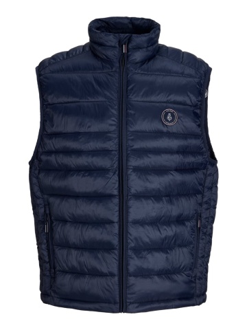 Jack & Jones Vesta barbati fara gluga cu guler inalt, Regular fit, JJEKINGSLEY, Bleumarin inchis - Img 8