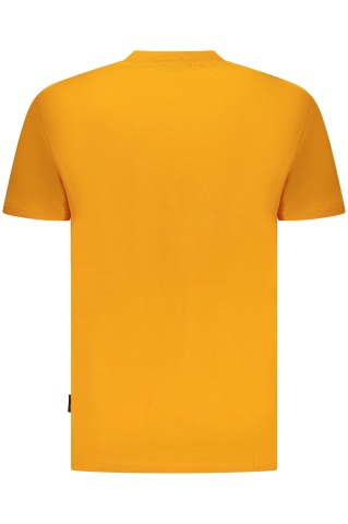 Napapijri Tricou S-Aylmer barbati, cu imprimeu cu text, Regular Fit, Portocaliu - Img 2