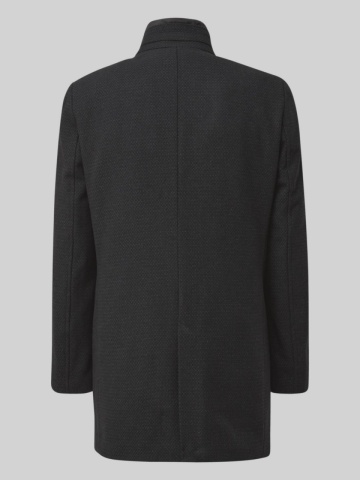 Palton barbati, cu dubla inchidere, 2 buzunare oblice, Regular fit, Negru - Img 8
