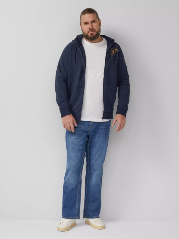 s.Oliver Big Sizes Blugi barbati big size Casby, cu talie medie, Relaxed fit, Straight leg, Albastru - Img 7