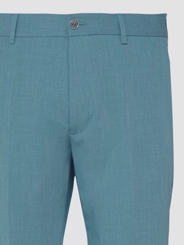 s.Oliver BLACK LABEL Pantaloni costum barbati, cu talie medie si croiala Slim fit, Turcoaz - Img 8