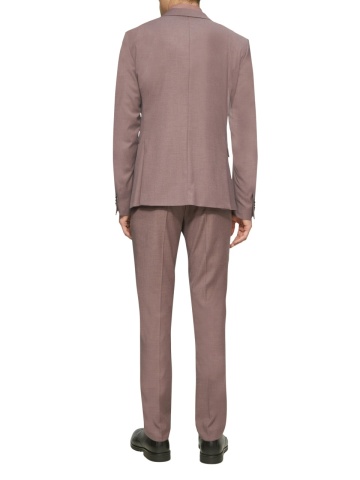 s.Oliver BLACK LABEL Sacou elegant barbati, croiala Slim fit, Liliac inchis - Img 4