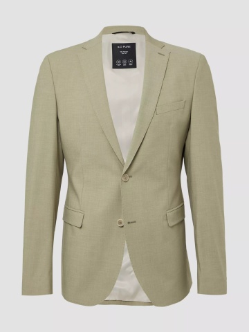 s.Oliver BLACK LABEL Sacou elegant barbati, Slim fit, Verde masliniu - Img 7