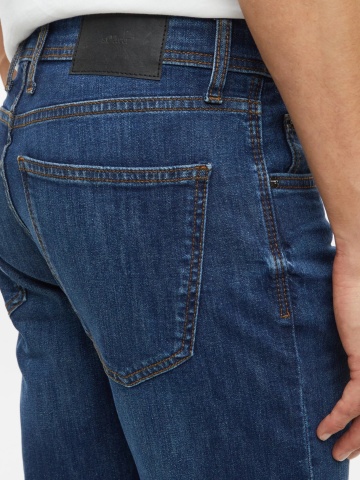 s.Oliver Blugi barbati Nelio cu talie medie, croiala Slim Fit, Slim Leg, Albastru inchis - Img 4