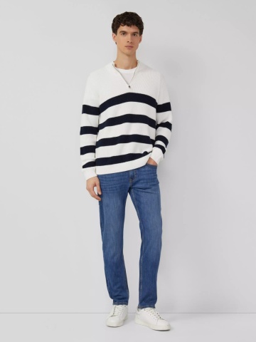 s.Oliver Blugi barbati Nelio, cu talie medie si croiala Slim fit, Albastru - Img 7