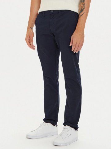 s.Oliver Pantaloni chino, Austin, barbati, cu talie medie si croiala Slim Fit, Bleumarin inchis