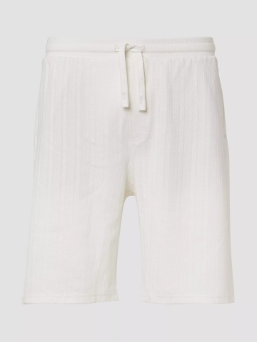s.Oliver Pantaloni scurti, barbati, Detroit, cu aspect texturat, Relaxed fit, Alb - Img 7