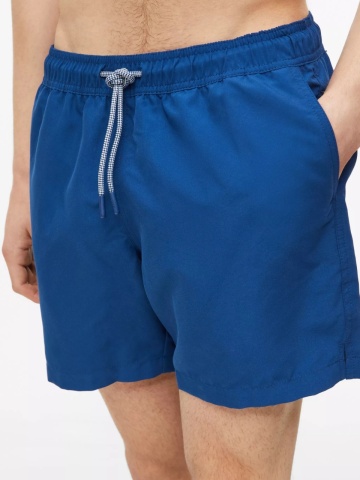 s.Oliver Pantaloni scurti barbati pentru inot cu croiala Regular fit, Albastru inchis - Img 3