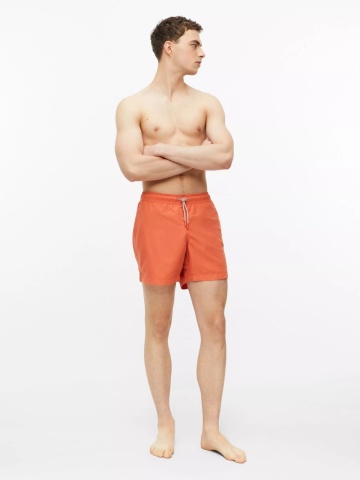 s.Oliver Pantaloni scurti barbati pentru inot cu croiala Regular fit, Portocaliu - Img 4
