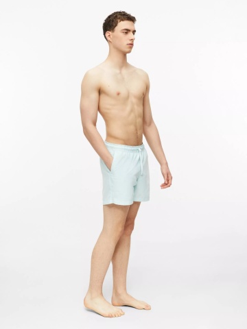 s.Oliver Pantaloni scurti barbati pentru inot cu croiala Regular fit, Turcoaz deschis - Img 5