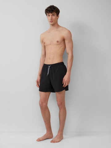s.Oliver Pantaloni scurti barbati pentru inot, Regular fit, Negru - Img 4