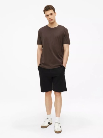 s.Oliver Pantaloni scurti sport, barbati, din bumbac, cu talie medie, Relaxed fit, Detroit, Negru - Img 6