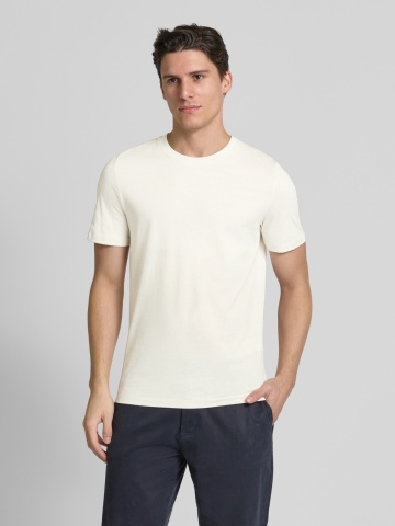 s.Oliver Tricou barbati cu croiala Regular fit, din bumbac, Crem