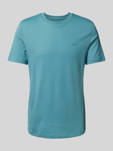 s.Oliver Tricou barbati cu croiala Regular fit, din bumbac, Turcoaz - Img 5