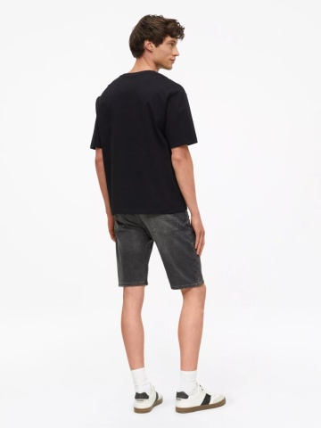 s.Oliver Tricou barbati la baza gatului, din jerseu gros de bumbac, Modern fit, Negru - Img 2