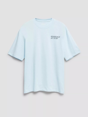 s.Oliver Tricou la baza gatului, barbati, cu imprimeu, Modern Fit, Albastru deschis - Img 6