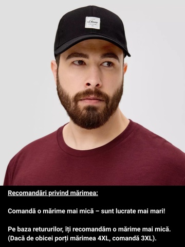 Tricou barbati big size cu maneca lunga, decolteu la baza gatului si buzunar pe piept, Visiniu - Img 3