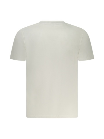 Tricou barbati, cu imprimeu cu text, Regular fit, Alb - Img 2