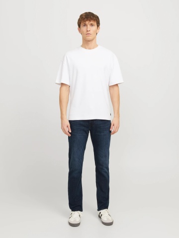 Jack & Jones Blugi barbati CLARK, cu talie medie si croiala Regular fit, Bleumarin inchis - Img 5