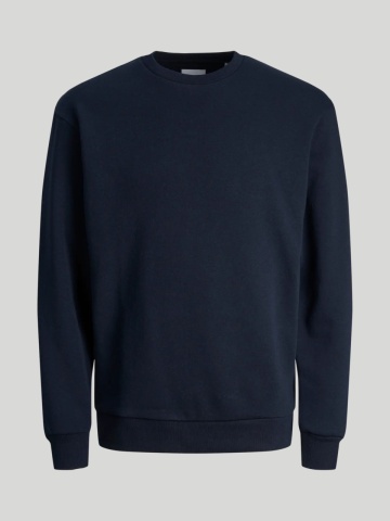 Jack & Jones Bluza barbati, simpla cu decolteu la baza gatului, Bleumarin inchis - Img 8