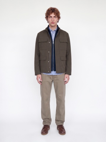 Jack & Jones Cardigan tricotat barbati, din bumbac organic, Regular fit, JPRBLUALVES, Bleumarin inchis - Img 4