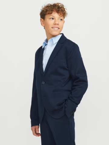 Jack & Jones Costum baieti, JJEJAXON, croiala Slim Fit, Bleumarin inchis