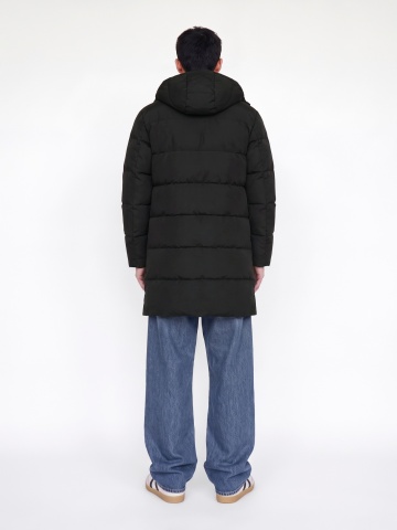 Jack & Jones Geaca lunga barbati, PUFFER, cu gluga, Regular fit, JJEBECKS, Negru - Img 2