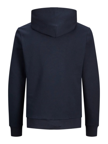 Jack & Jones Hanorac barbati fara fermoar, imprimeu cu logo, JJECORP, Bleumarin inchis - Img 9