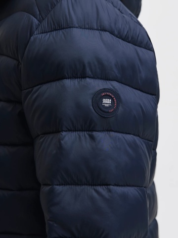 Jack & Jones Jacheta barbati cu gluga, Bradley 12280970, Regular fit, Bleumarin inchis - Img 5