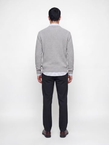 Jack & Jones Pantaloni chino, barbati, cu talie joasa, Slim fit, JPSTMARCO BOWIE, Bleumarin inchis - Img 5