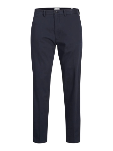 Jack & Jones, Pantaloni chino barbati, cu talie medie, Relaxed Fit, JPSTKANE BARRET, Bleumarin inchis - Img 8