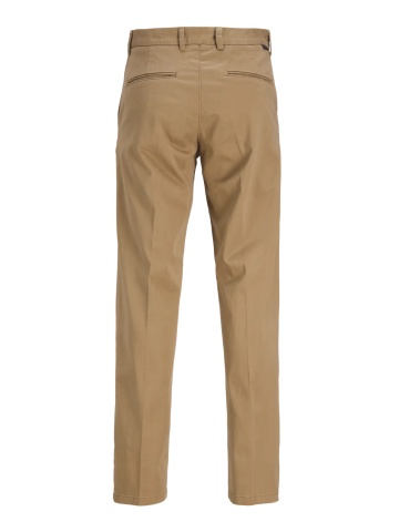 Jack & Jones, Pantaloni chino barbati, cu talie medie, Relaxed Fit, JPSTKANE BARRET, Maro - Img 9