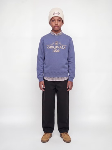 Jack & Jones Pantaloni jogger, din bumbac, baieti, cu talie inalta, JPSTEVAN, Negru - Img 3