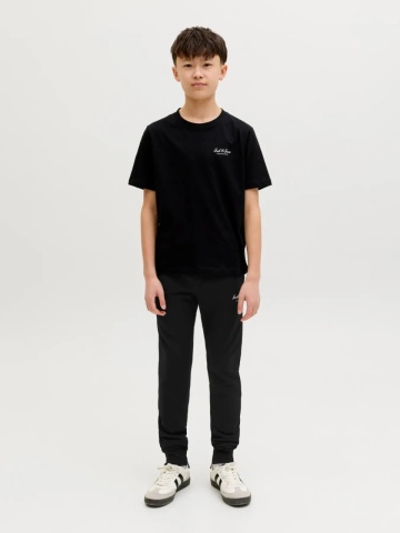 Jack & Jones Pantaloni lungi de trening baieti, cu talie joasa, Regular fit, Negru - Img 5