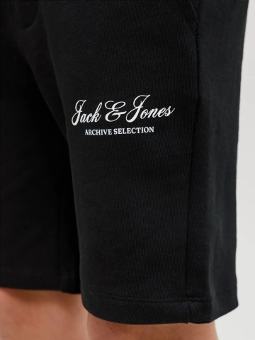 Jack & Jones Pantaloni scurti baieti, cu talie medie, Regular fit, Negru - Img 4