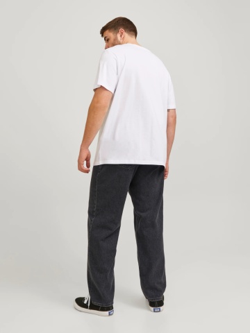 Jack & Jones Plus Blugi JJICHRIS JJORIGINAL, barbati big sizes, cu talie inalta si croiala Relaxed fit, Gri inchis - Img 7