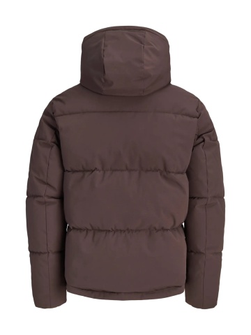 Jack & Jones Plus Geaca barbati big sizes, cu gluga, Regular fit, JJGALAXY, Maro inchis - Img 7
