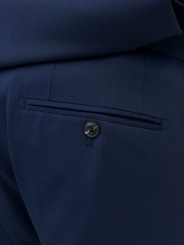 Jack & Jones Plus Pantaloni costum barbati, JPRFRANCO, cu croiala Regular Fit, Bleumarin inchis - Img 3