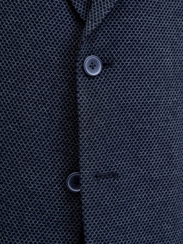 Jack & Jones Sacou elegant barbati, cu textura de fagure, Slim fit, JPRBLAENZO, Bleumarin inchis - Img 5