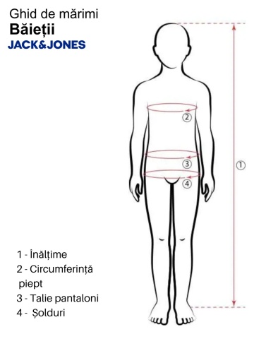 Jack & Jones Tricou baieti, Regular fit la baza gatului, Albastru - Img 9