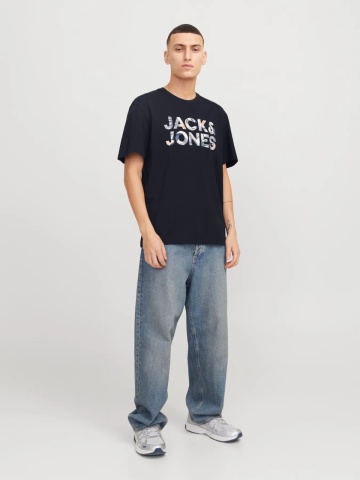 Jack & Jones Tricou barbati, din bumbac, Regular fit, JWHBRYAN, Bleumarin inchis - Img 6