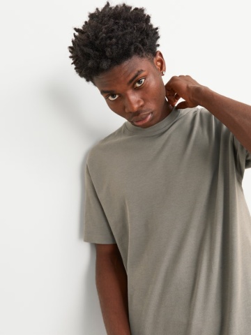 Jack & Jones Tricou barbati JJEURBAN EDGE TEE SS, Loose Fit, Olive - Img 3